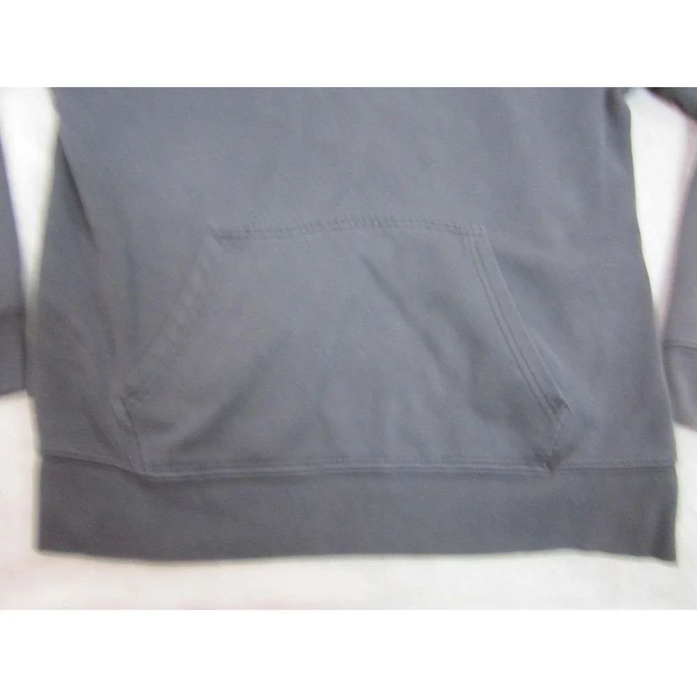 The North Face Hoodie Mens L Gray Pullover Red Box Logo Never Stop Exploring